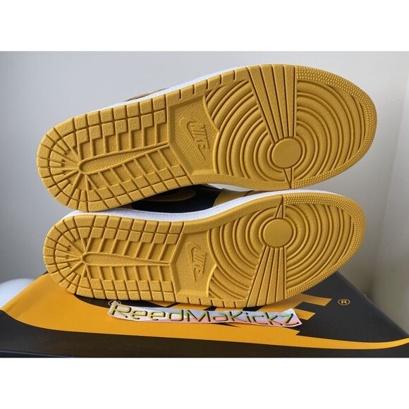 Jordan 1 Retro High OG Pollen Black Yellow Mens Sizes 555088 701 - Picture 5 of 5